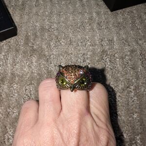 Kirks Folly Multicolor Owl Ring